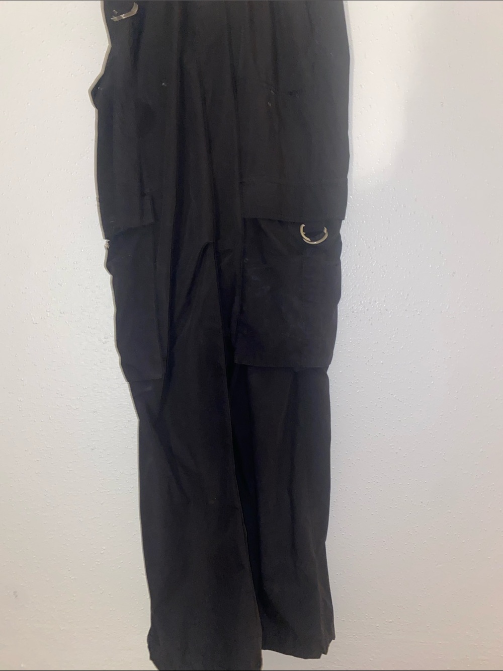 Women’s Black Cargo Pants with Utility Rings